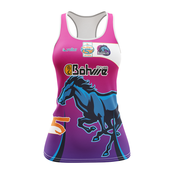baguales fem 2025 r5 Camiseta Rugby 5 2025 Baguales Femenino (Coronel)