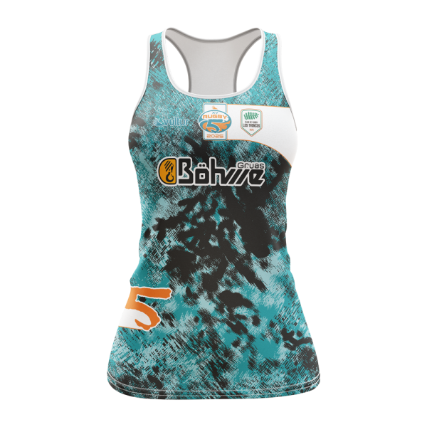 Camiseta Rugby 5 2025 Los Troncos Femenino (Coronel)