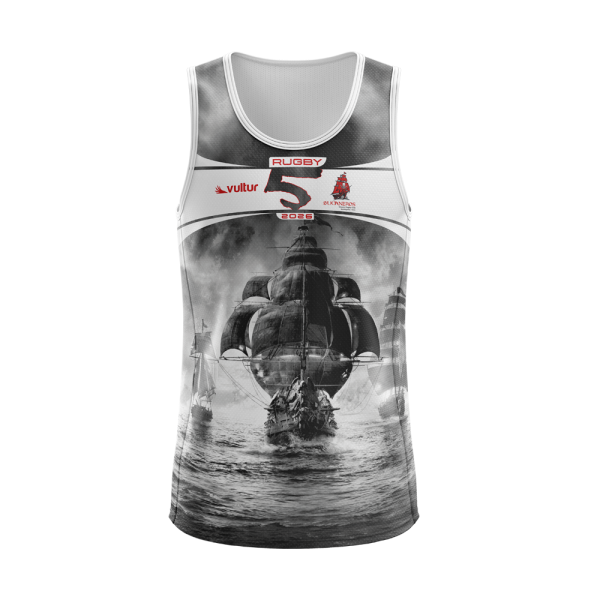 Camiseta Rugby 5 2026 Bucaneros Blanco Classic (Antofagasta)