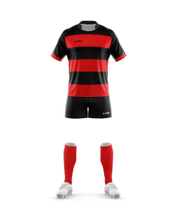 rugby 5 rojo Conjunto Técnico Rugby Modelo Lineas